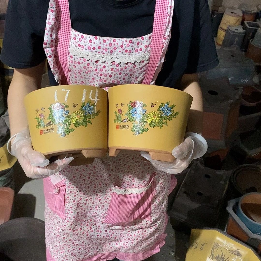 紫砂花盆紫砂花盆