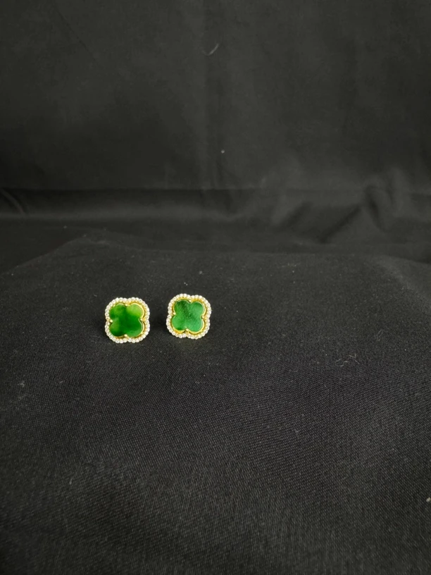 925银耳饰 925 纯银 镀金 耳钉