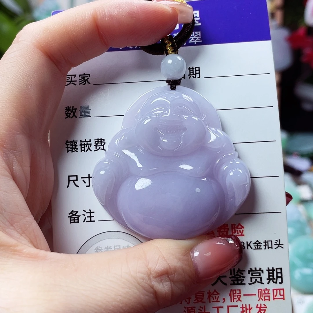 翡翠未镶嵌颈饰佛公10