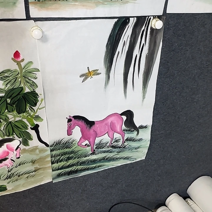 国画国画花鸟画作品