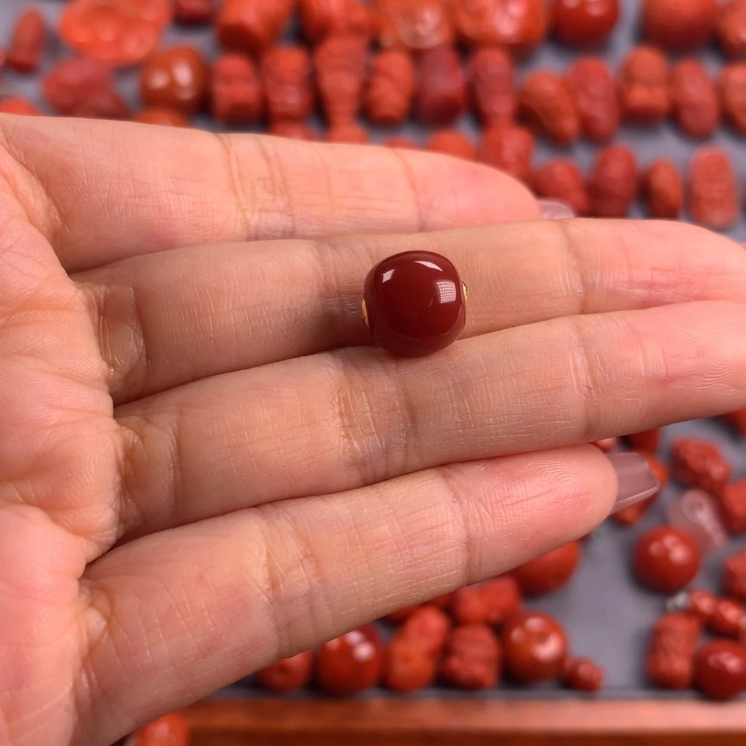 南红玛瑙老型单珠10mm➕未镶嵌?****g