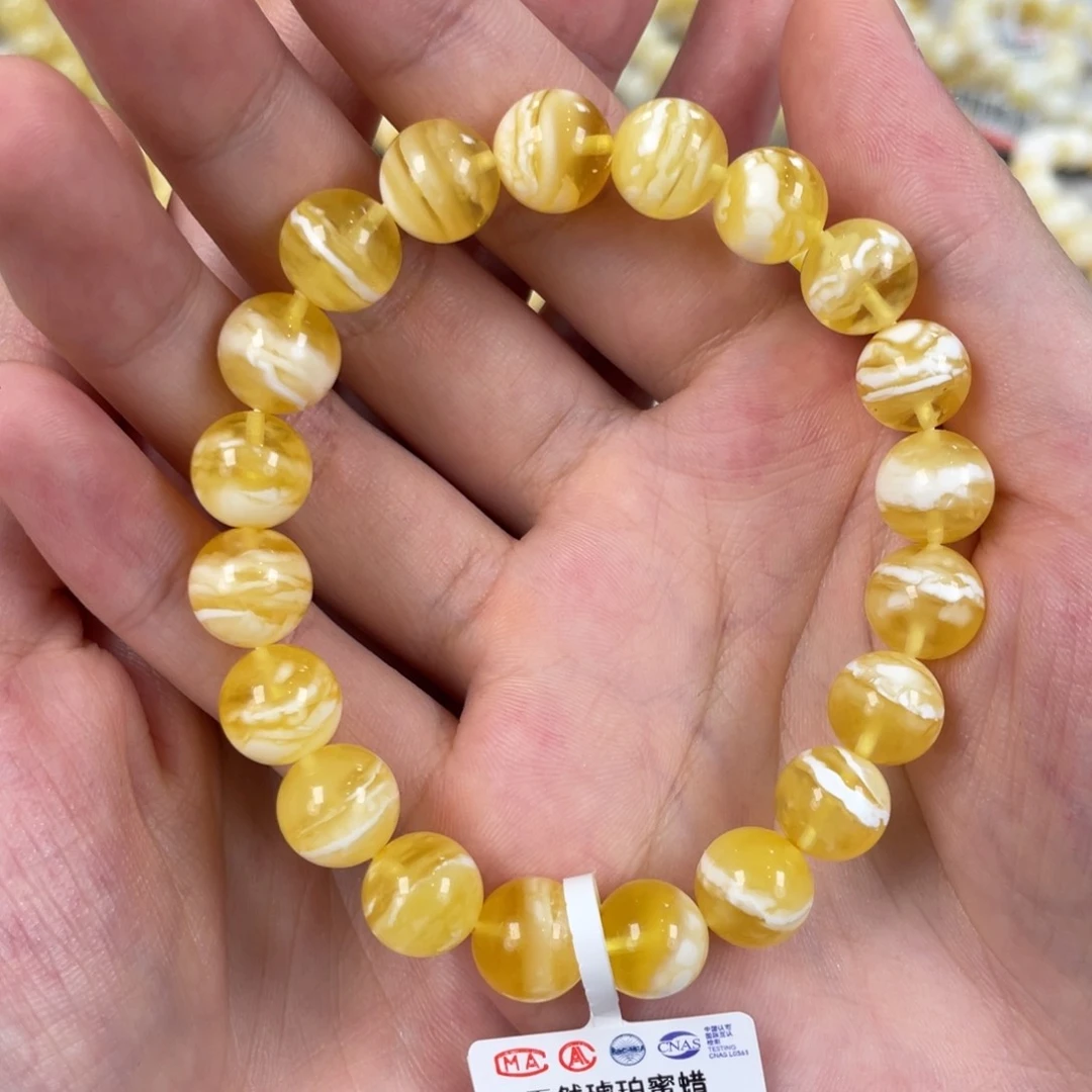 琥珀颈饰未镶嵌蜜蜡