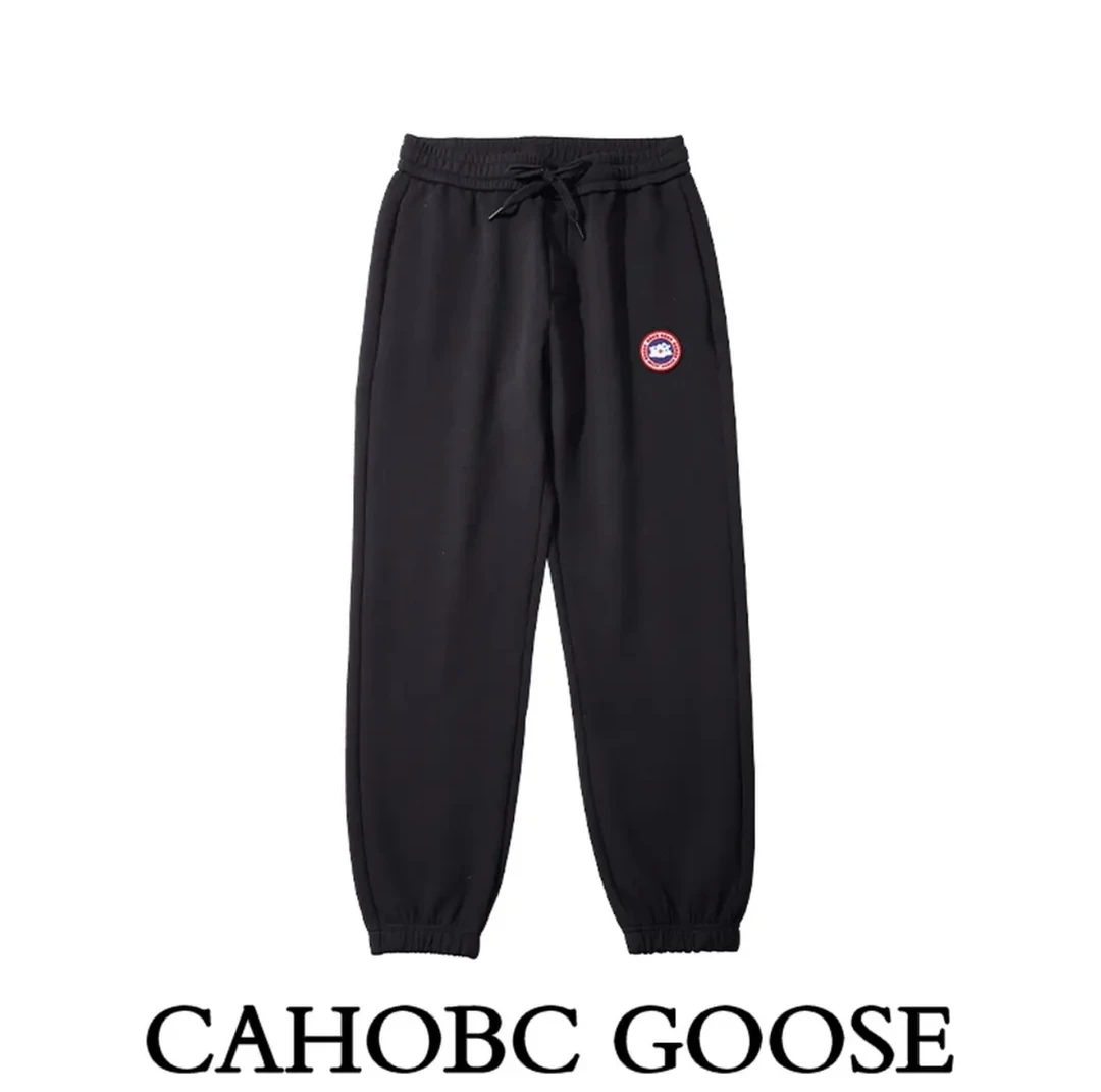 【CG105束脚卫裤】CAHOBC GOOSE运动裤男黑宽松休闲长裤夏季潮流款