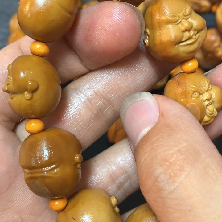 文***文橄榄核手串/手链橄榄微瑕百态