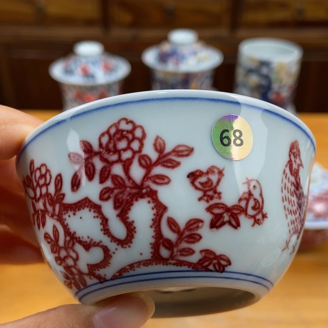 手绘现代茶具非古董