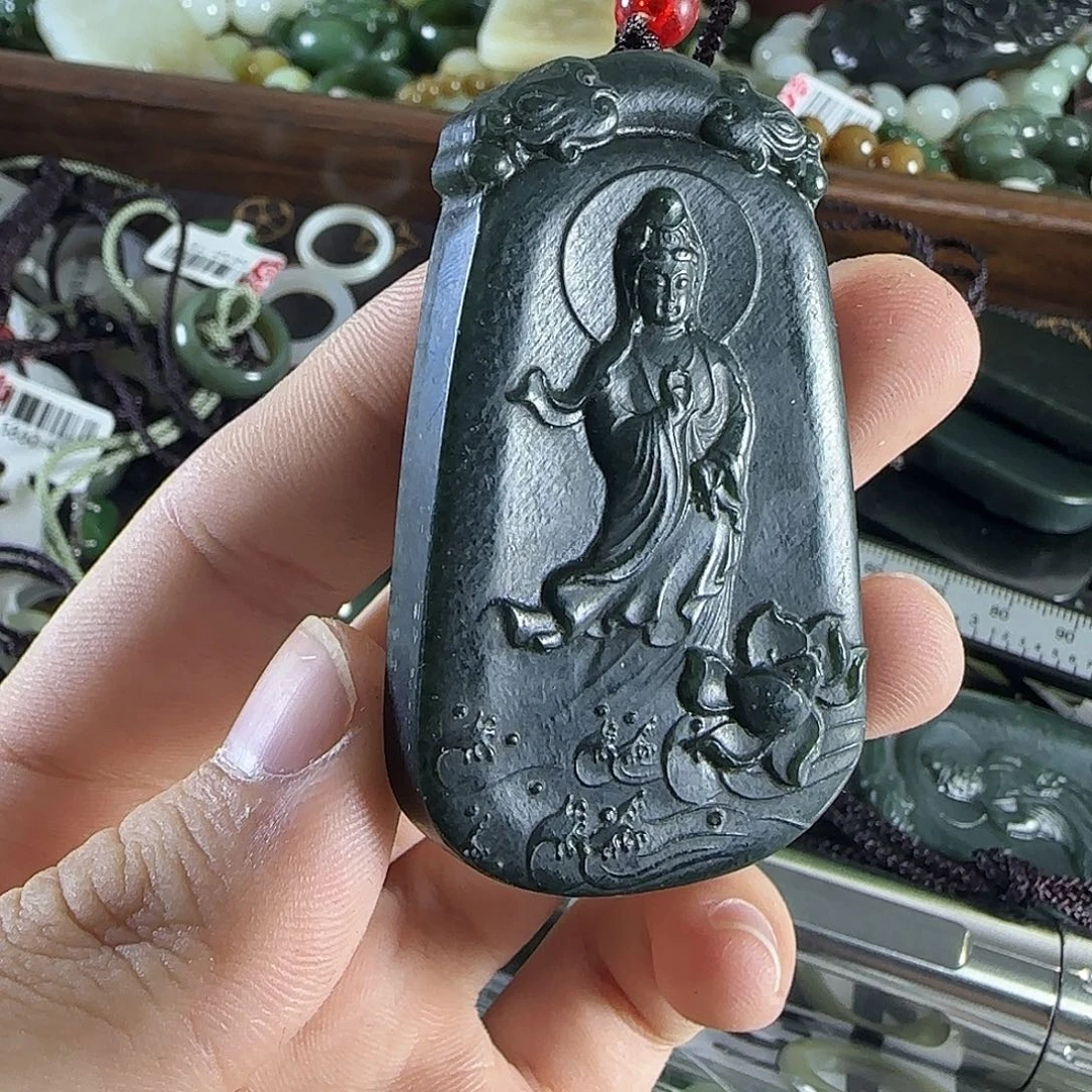 和田玉吊坠(不含链)未镶嵌210