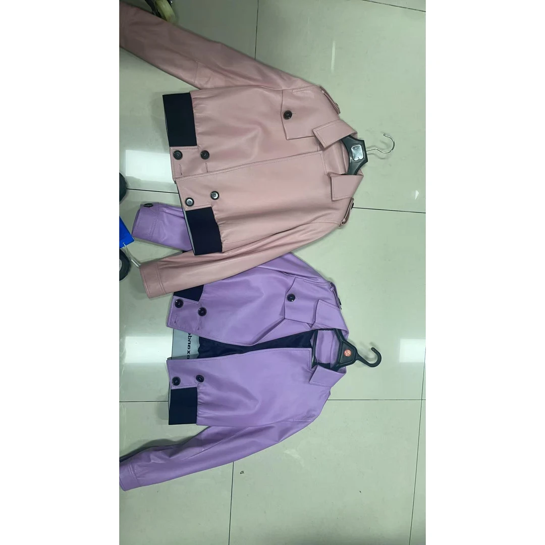 真皮女款皮衣直播间下单为准默认瑕疵款
