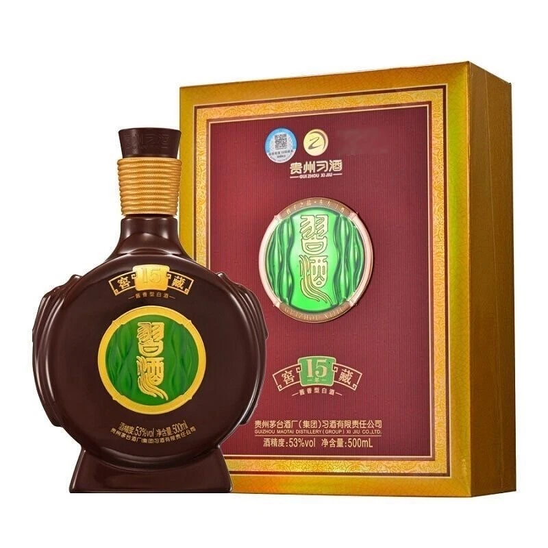 习酒【老李选酒】习酒窖藏（15）酱香白酒 500ml单瓶礼盒装 53度500ml