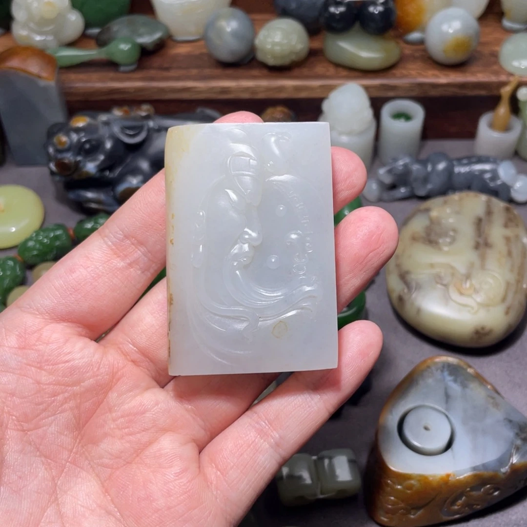 和田玉颈饰未镶嵌桀**空