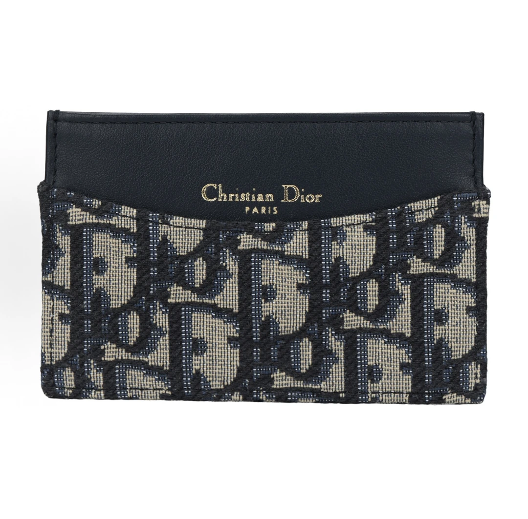 未使用 DIOR/迪奥 全新25年新款迪奥短款蓝色卡包