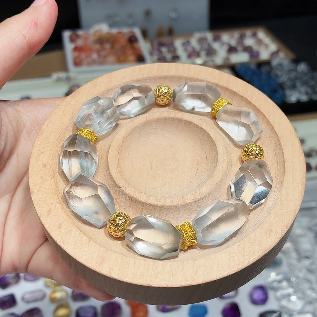 珠宝半成品水晶未镶嵌手串可单出