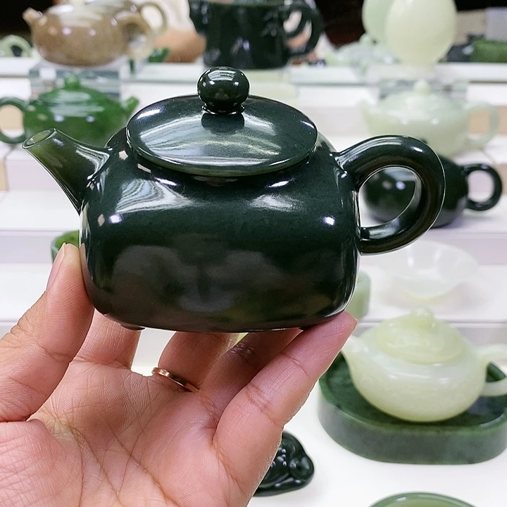 未镶嵌和田玉挂件皮*茶壶