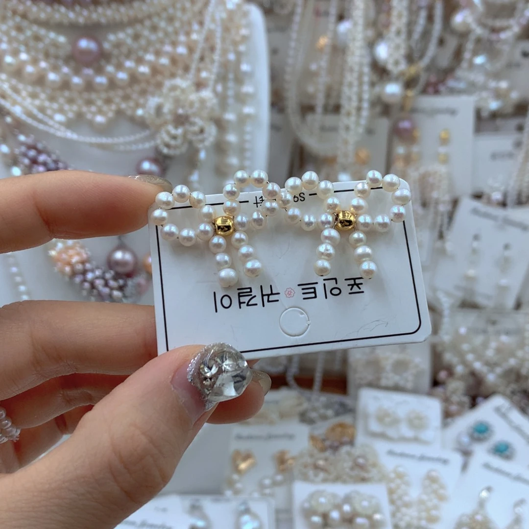 颈饰合金淡水珍珠