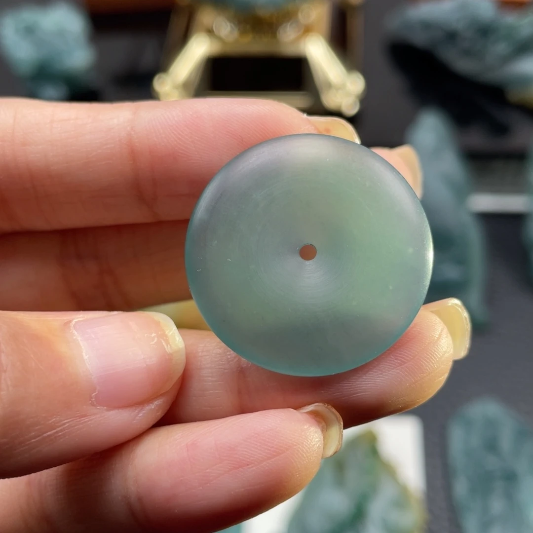 定制翡翠未镶嵌天然翡翠a货 平安扣