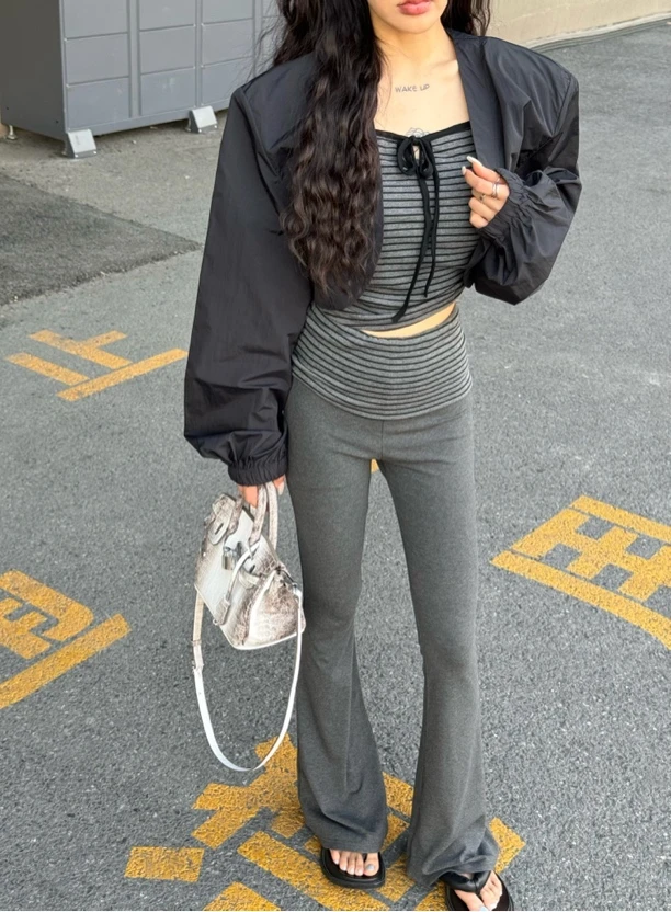 【暮光之城】黑坎肩/条纹套装