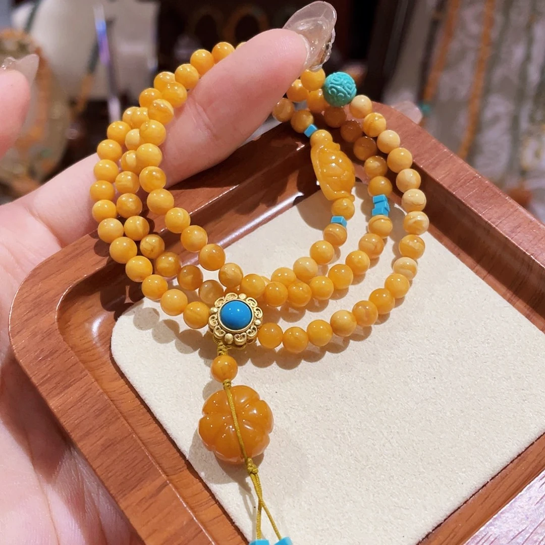 蜜蜡未镶嵌手链手串