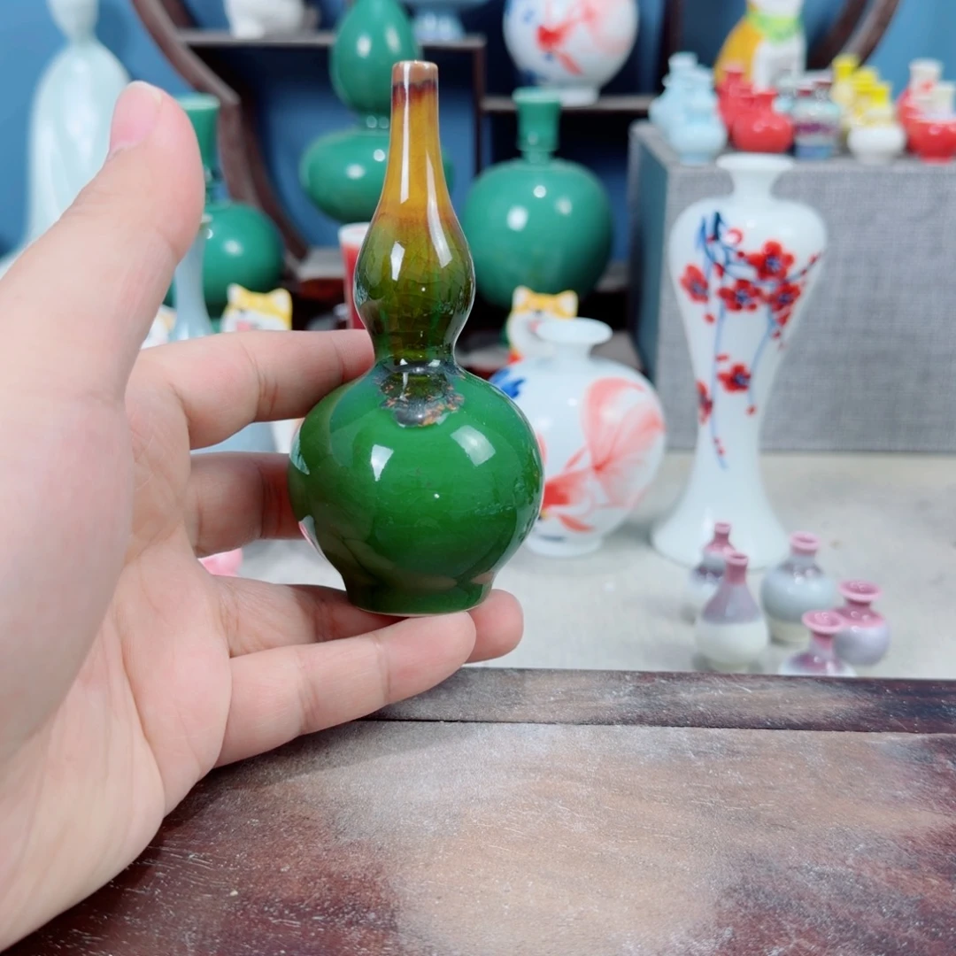 陶瓷手工小花器摆件