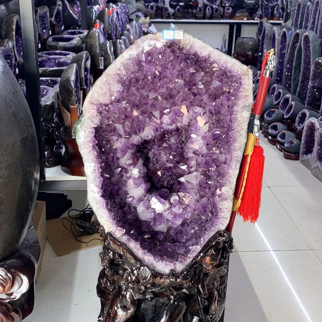 紫晶摆件未镶嵌莹