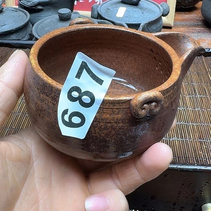 纯手工制作粗陶茶具