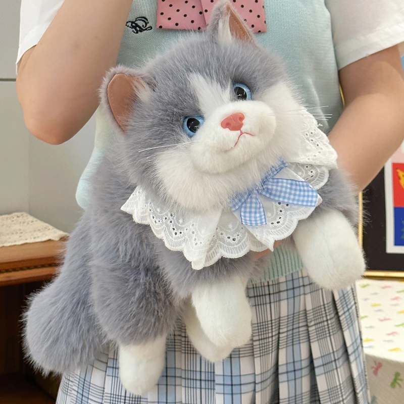 可爱仿真猫咪玩偶会叫的布偶猫公仔抱睡娃娃毛绒玩具女生生日礼物