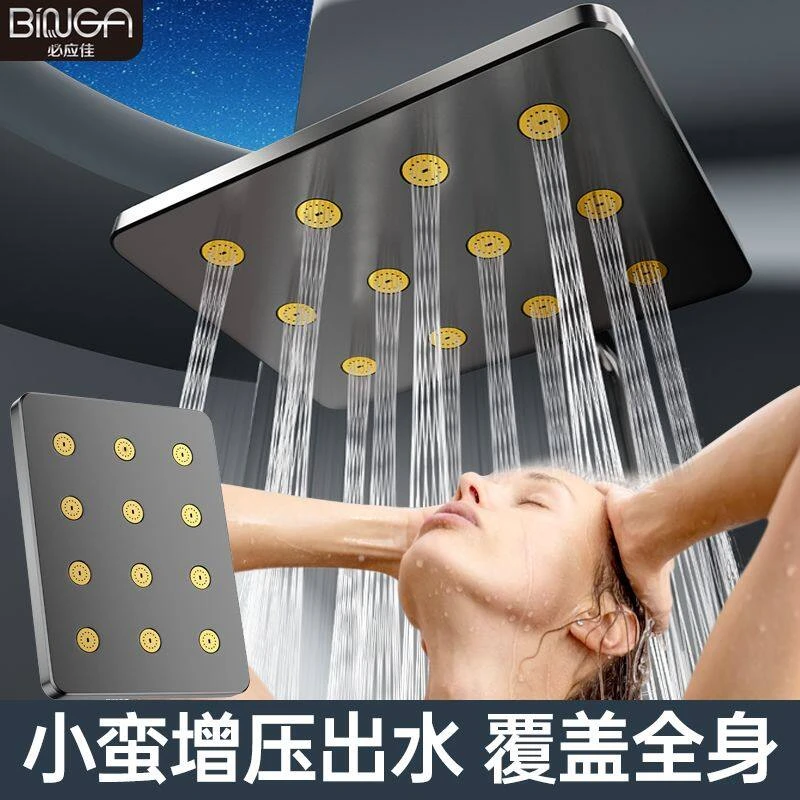 增压淋浴花洒喷头顶喷花洒淋雨浴喷淋花晒头家用洗澡莲蓬头卫生间