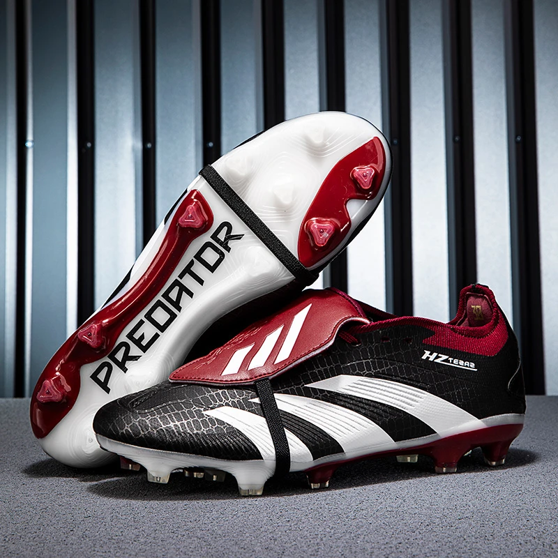 猎鹰24青少年足球鞋男成人学生次高端梅西C罗FG长钉大鞋舌足球鞋