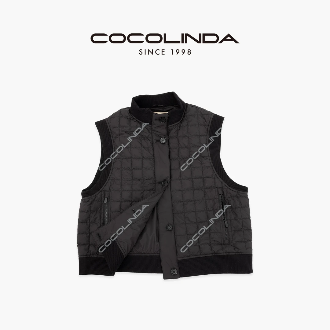 COCOLINDA|  90白鸭绒重工老钱风羽绒马甲Y5231