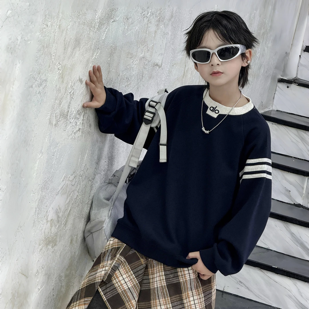 亲子款2025秋季新款时尚百搭韩版宽松卫衣ins套头休闲打底衫