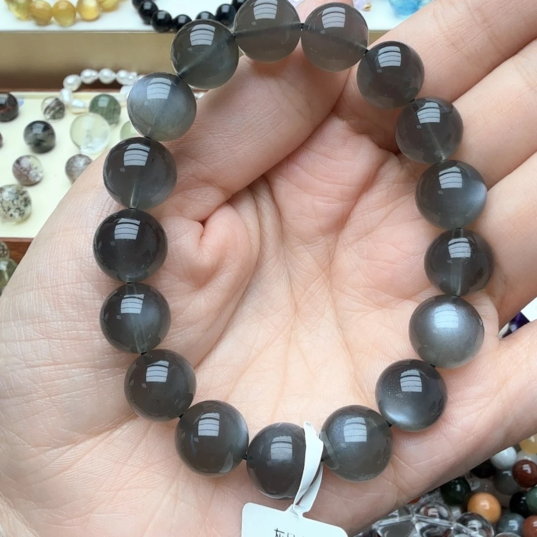 未镶嵌手链月光石银灰月光12.5mm