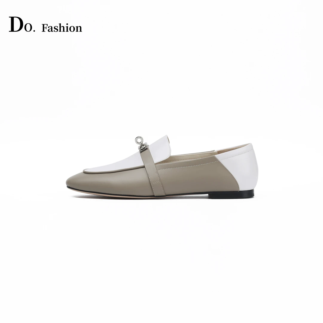 【Do.Fashion欧阳】“手工定制” 进口小牛皮撞色乐福鞋