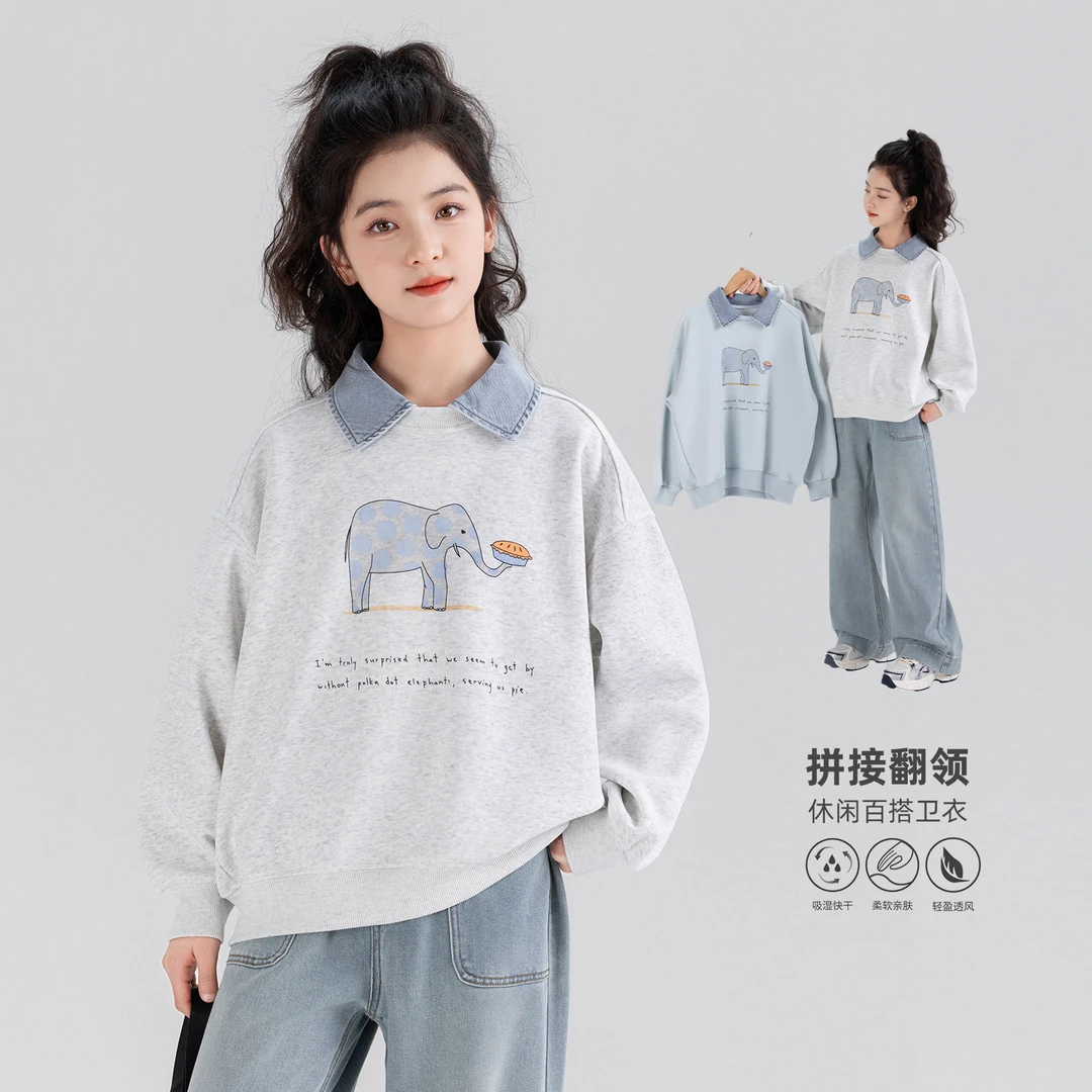 女童春装2025新款宝宝中大童韩版洋气儿童百搭潮休闲上衣Q62160