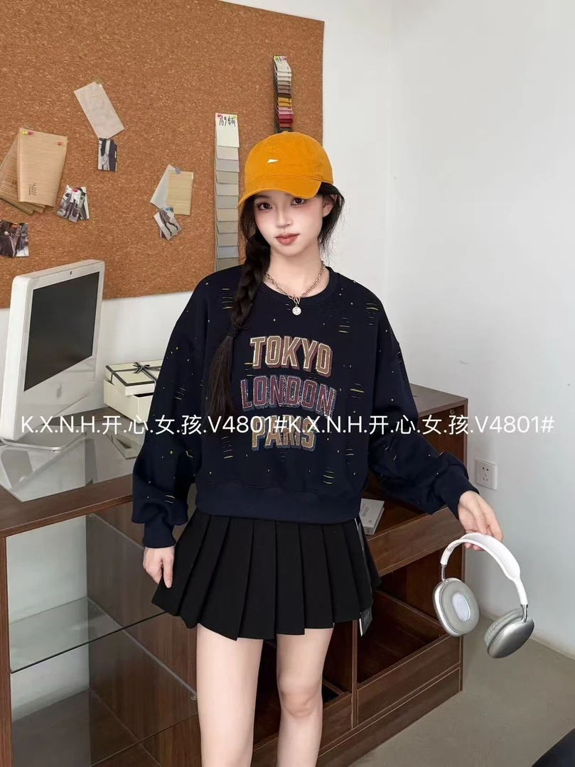 新疆包邮  加厚重工卫衣-4801