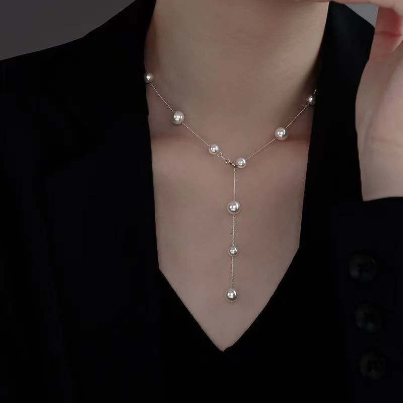 链子925银 X金店同款s925纯银满天星项链女新款百搭锁骨链高级感