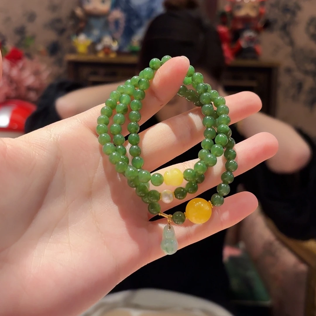 和田玉手串未镶嵌