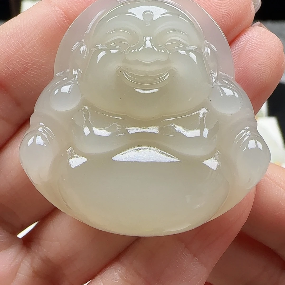 吊坠(赠链)足金镶嵌和田玉