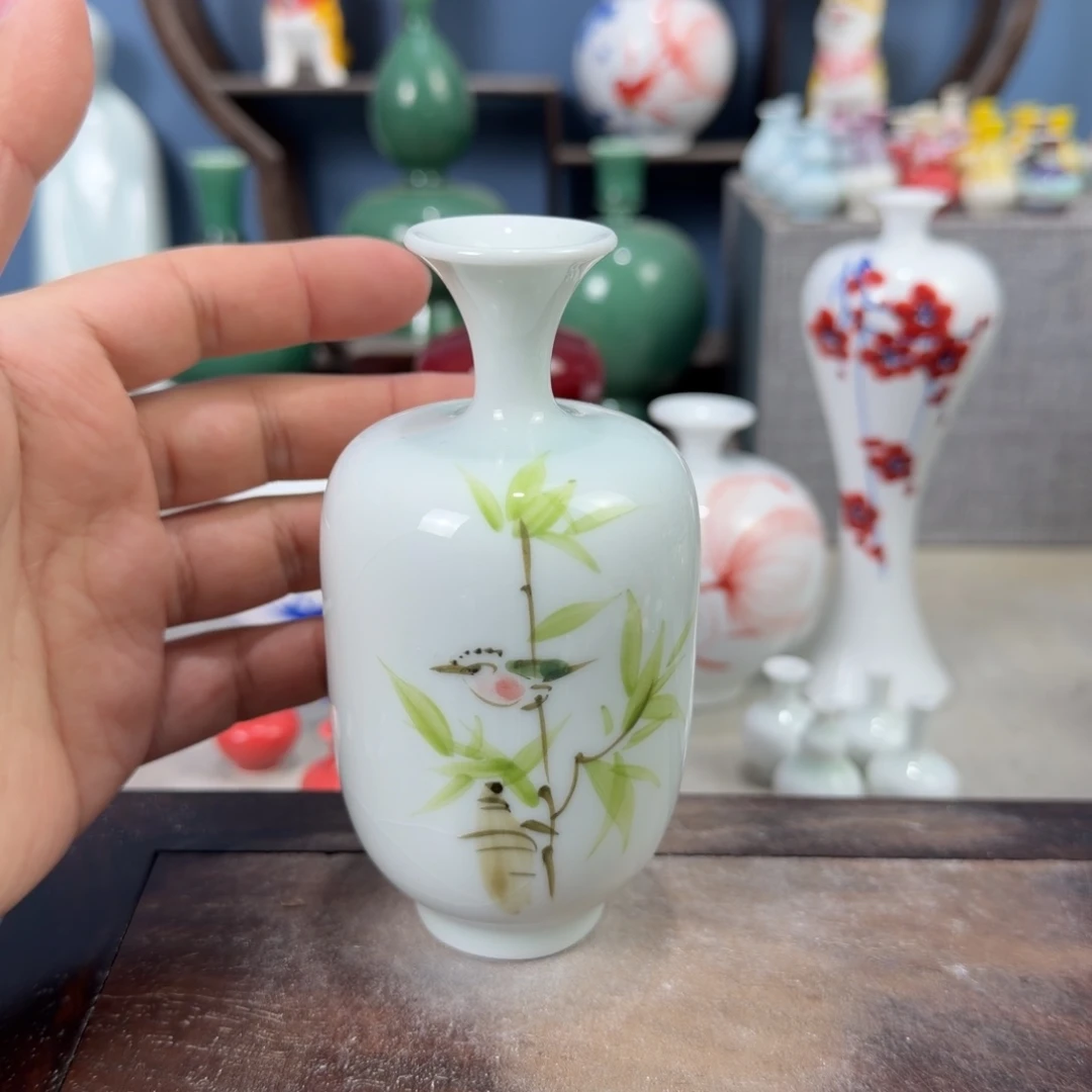 陶瓷手工小花器摆件