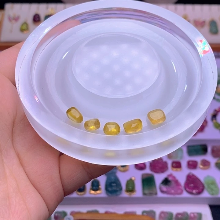 散珠m未镶嵌碧玺雀黄