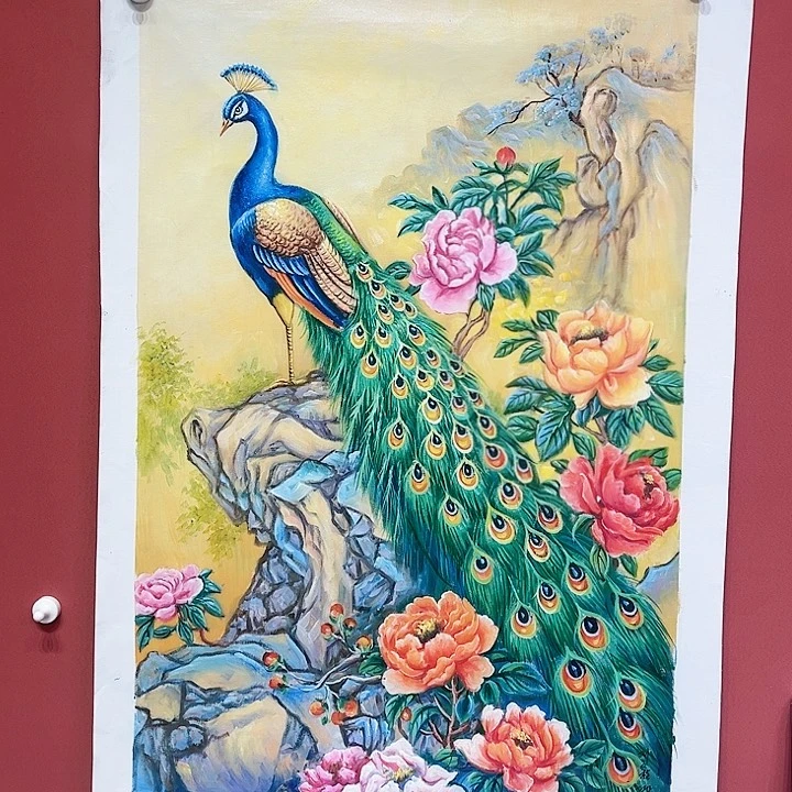 油画刘文桂老师油画朵