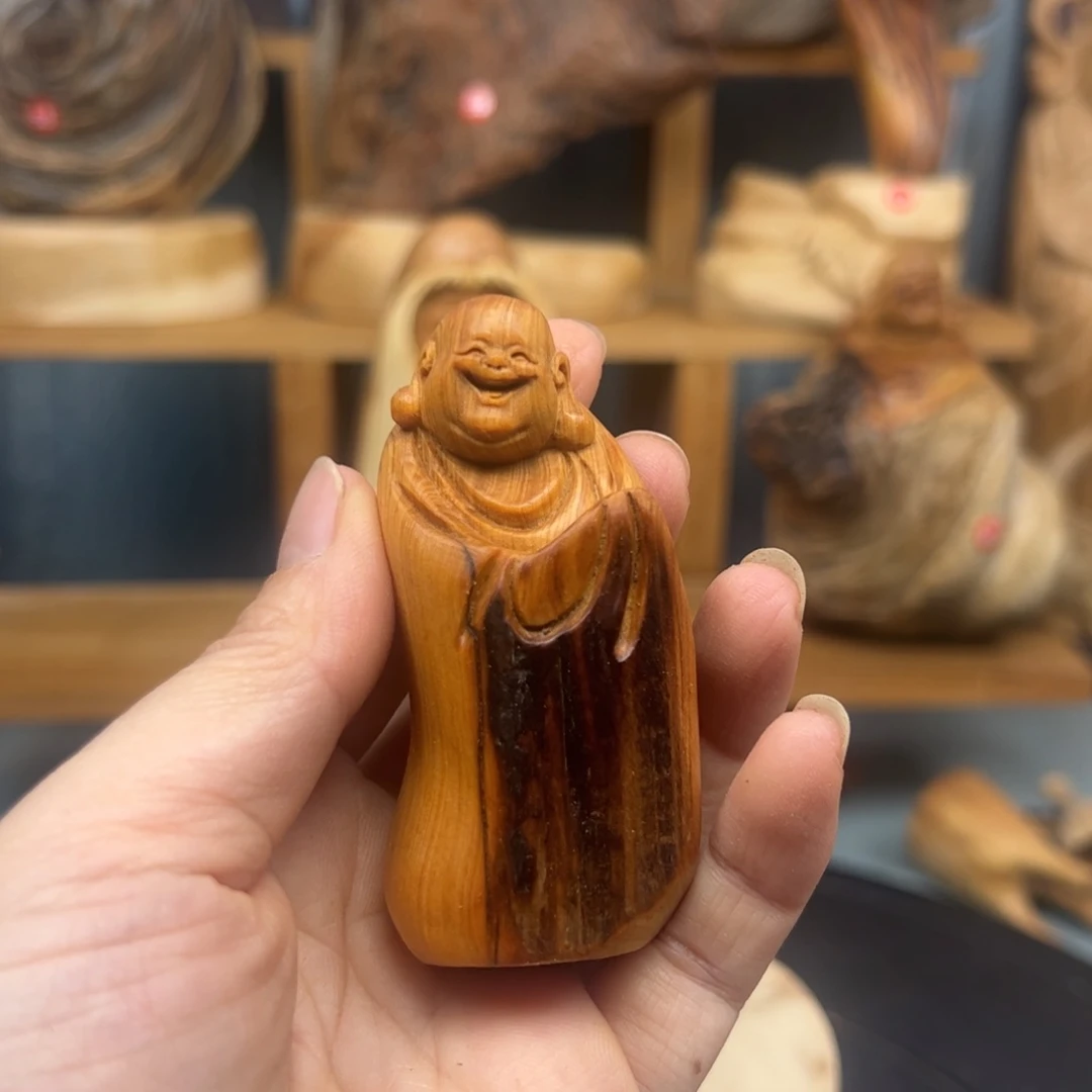 木陈*崖柏木摆件手把件