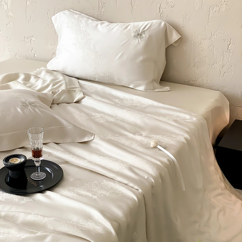 【浣彩纱】轻奢凉感天丝蚕丝夏凉被空调被薄款莱赛尔被子被芯