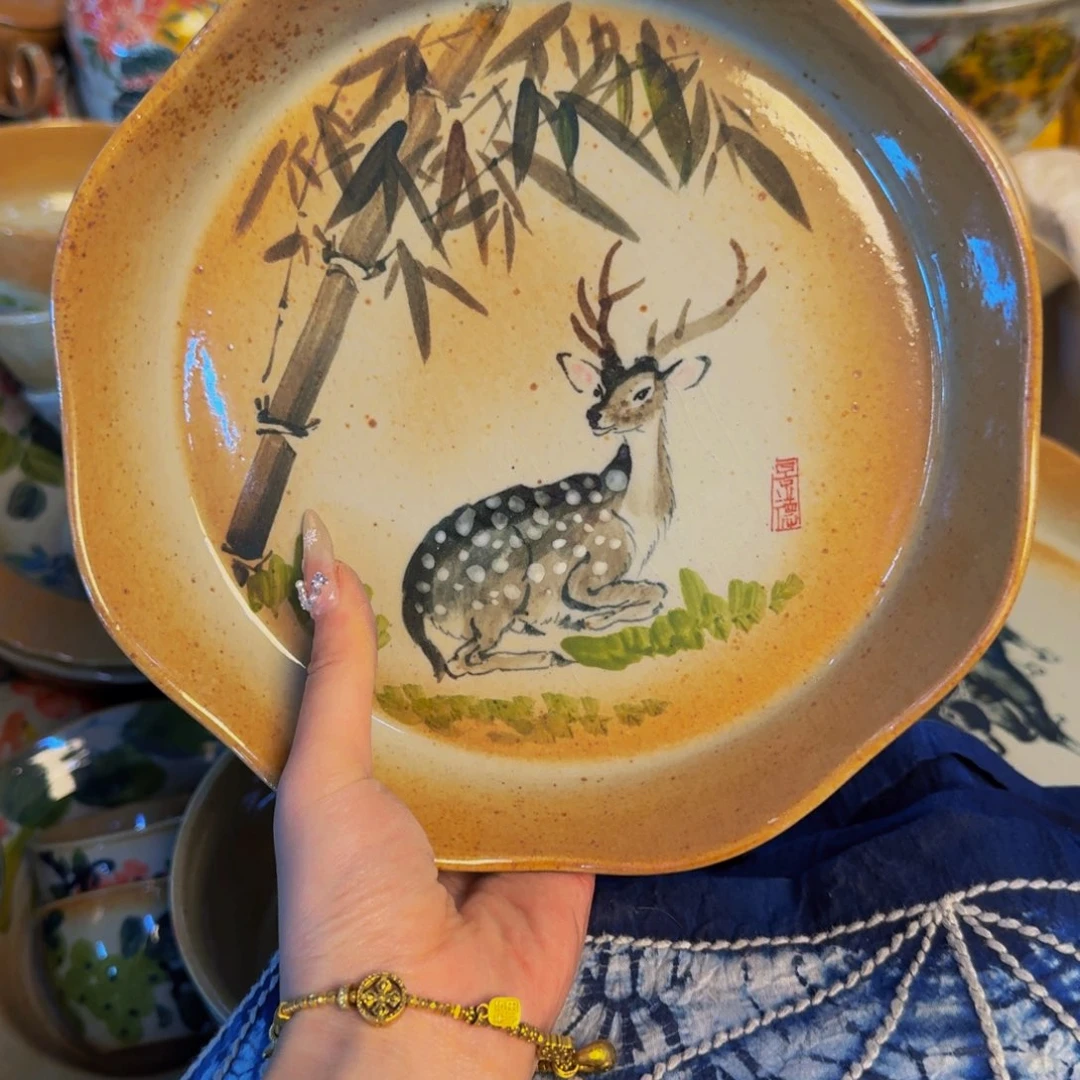 瓷片景德镇陶瓷手工手绘