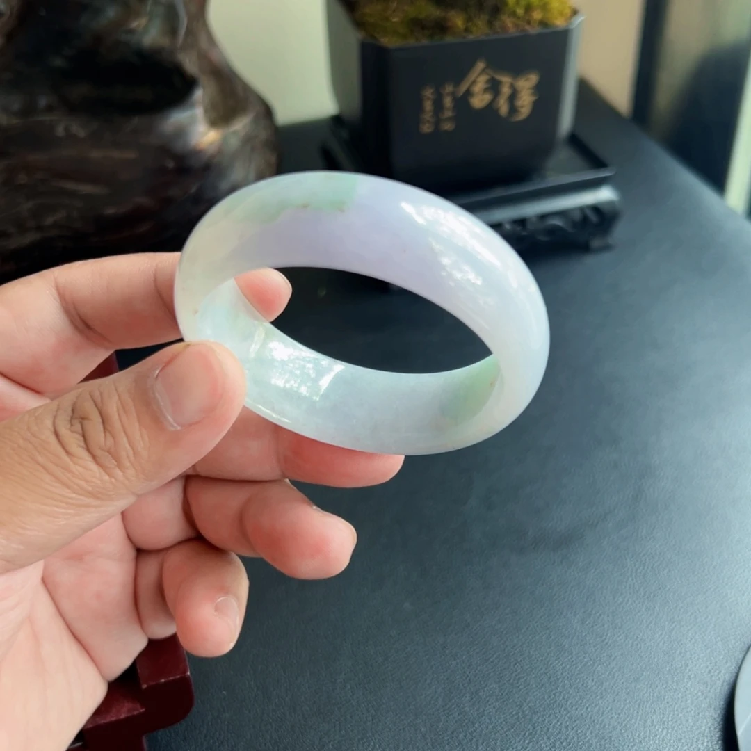 翡翠手镯未镶嵌圈口54-55