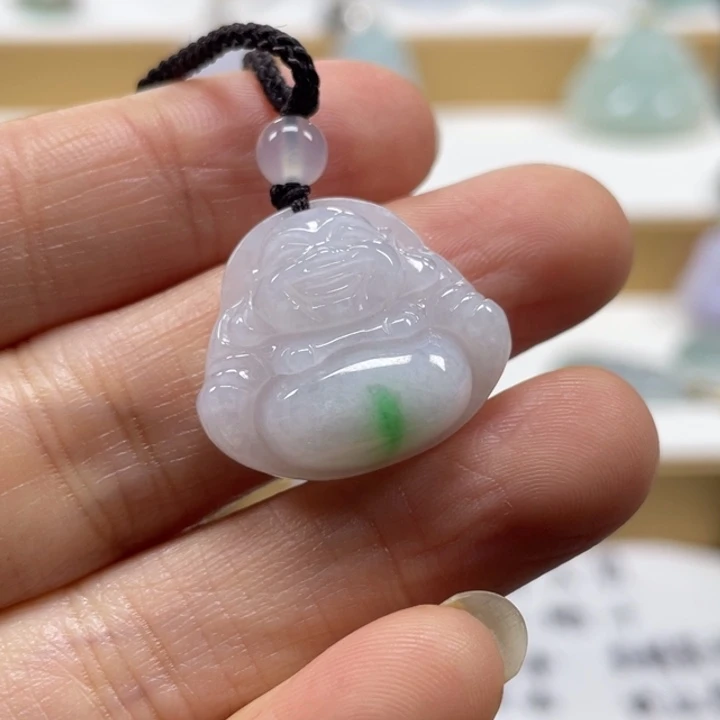 翡翠未镶嵌颈饰天然翡翠佛公27号