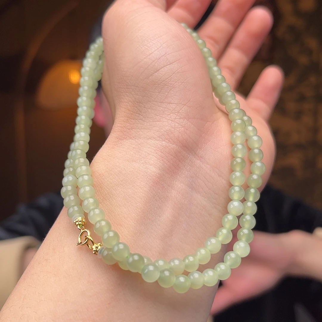 和田玉项链未镶嵌冰晴