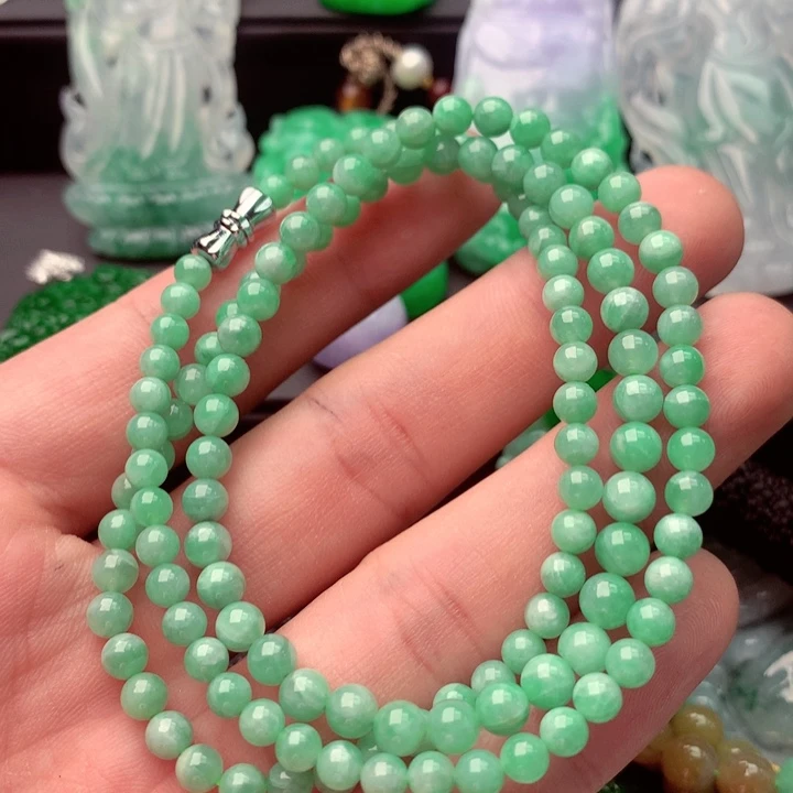 翡翠未镶嵌毛衣链