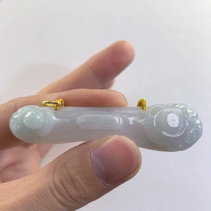 翡翠吊坠(赠链)未镶嵌代编织