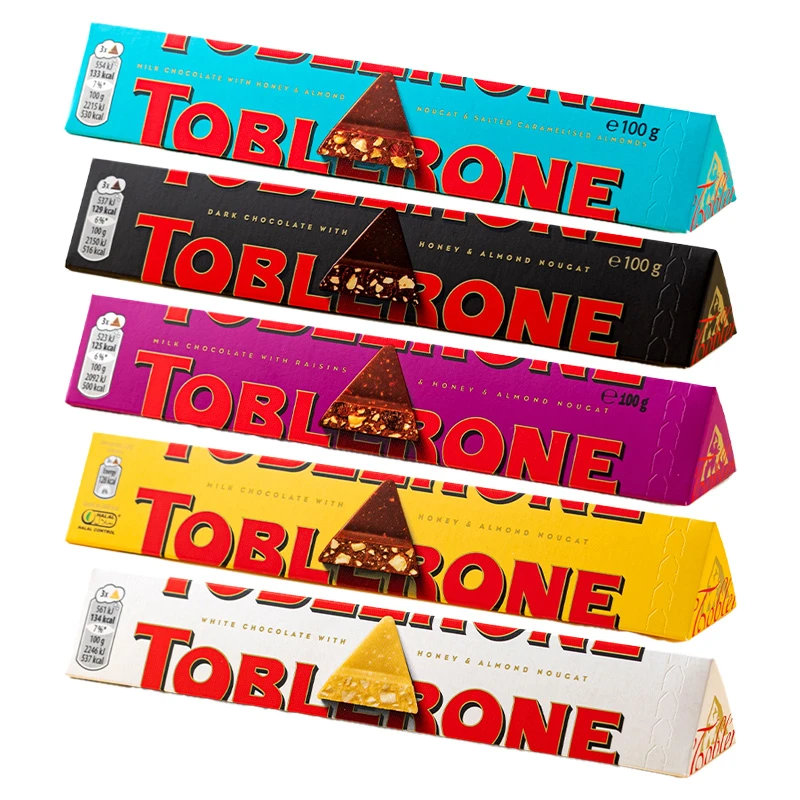 Toblerone三角亿滋巧克力蜂蜜巴旦木糖牛奶巧克力礼物100g