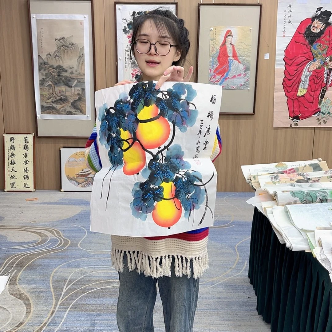 国画00后美女字画福利专场