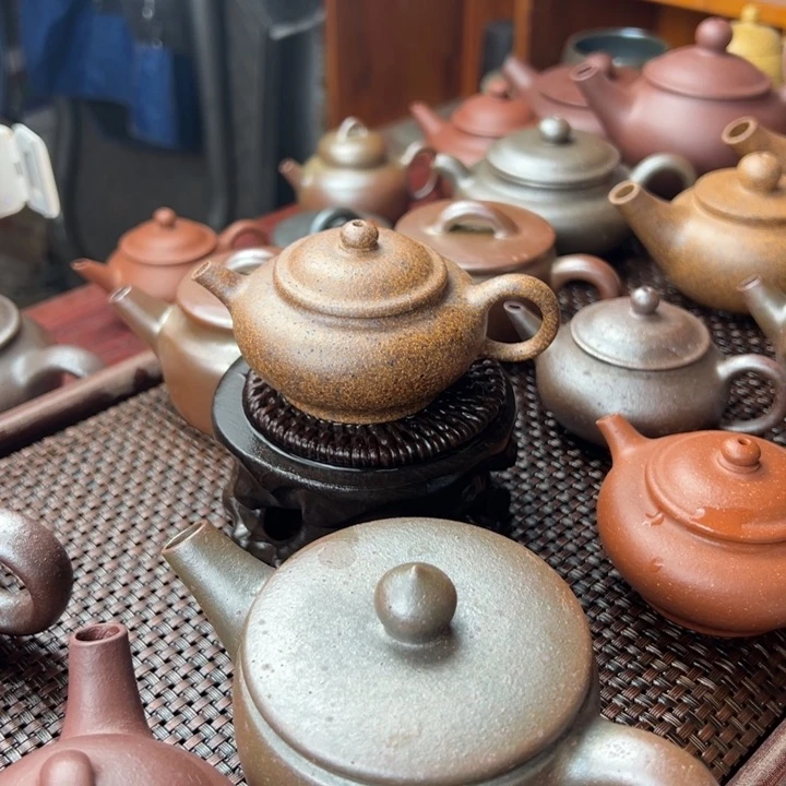 紫砂茶壶k****e暇疵匣钵柴烧壶