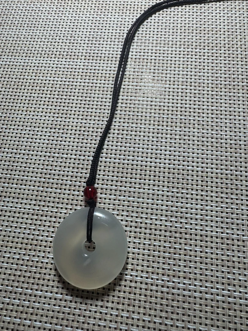 天然玛瑙冰种平安扣    尺寸29/7